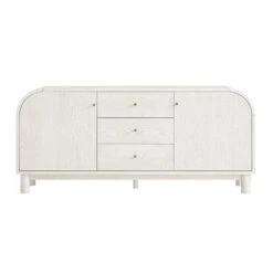 Maude Wide 3-Drawer Sideboard, Washed White Ash 23 Maude Wide 3-Drawer Sideboard, Washed White Ash -Daals XXSB 045 WHITE WHITE WB2