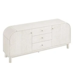 Maude Wide 3-Drawer Sideboard, Washed White Ash 27 Maude Wide 3-Drawer Sideboard, Washed White Ash -Daals XXSB 045 WHITE WHITE WB5