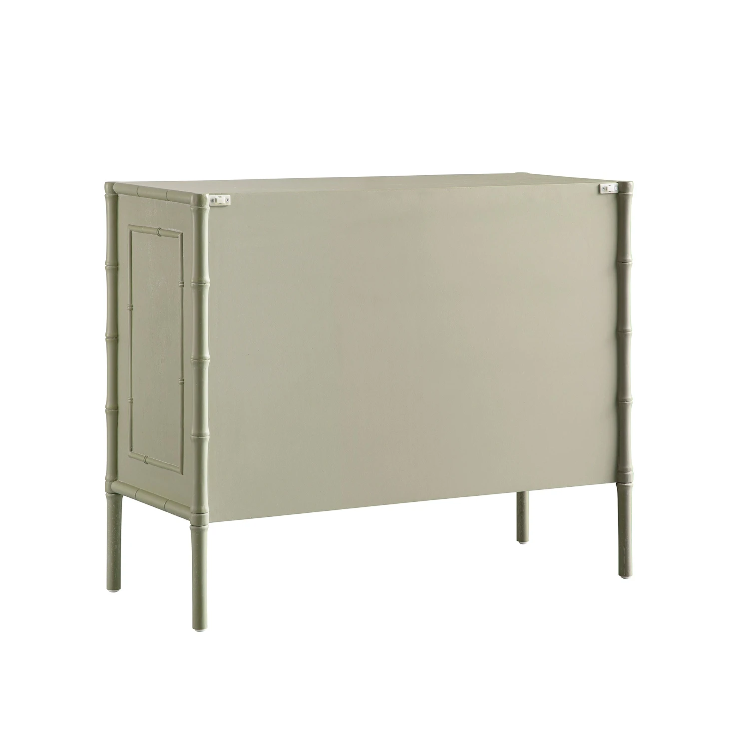 Elstowe Faux Bamboo Small Sideboard, Sage Green 7 Elstowe Faux Bamboo Small Sideboard, Sage Green - Image 7