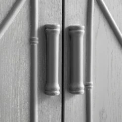 Elstowe Faux Bamboo Small Sideboard, Warm Grey -Daals XXSB 064 GREY detail3