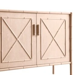 Elstowe Faux Bamboo Small Sideboard, Nude Pink 16 Elstowe Faux Bamboo Small Sideboard, Nude Pink -Daals XXSB 064 NUDE detail1