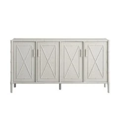 Elstowe Faux Bamboo Large Sideboard, Shaded White 24 Elstowe Faux Bamboo Large Sideboard, Shaded White -Daals XXSB 065 BEIGE WB1