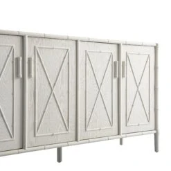 Elstowe Faux Bamboo Large Sideboard, Shaded White 31 Elstowe Faux Bamboo Large Sideboard, Shaded White -Daals XXSB 065 BEIGE detail1