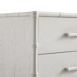 Elstowe Faux Bamboo 1-Door 3-Drawer Sideboard, Shaded White -Daals XXSB 066 BEIGE detail3