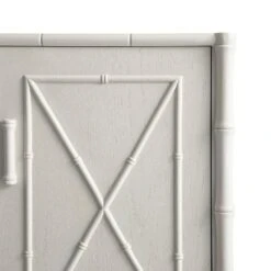 Elstowe Faux Bamboo 1-Door 3-Drawer Sideboard, Shaded White -Daals XXSB 066 BEIGE detail4