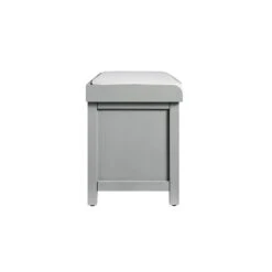 Chantilly Mid Grey Carved Storage Bench -Daals XXST 016 GREY WB6