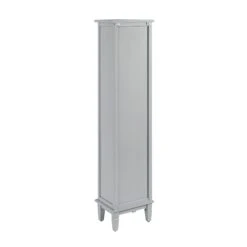Chantilly Mid Grey Carved Bathroom Tallboy Cabinet -Daals XXTALL 058 GREY WB5