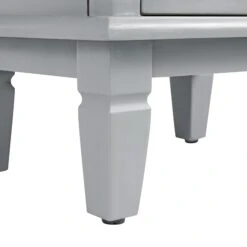 Chantilly Mid Grey Carved Bathroom Tallboy Cabinet -Daals XXTALL 058 GREY detail1