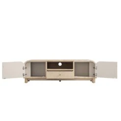 Maude TV Unit, Natural Ash With Raffia -Daals XXTV 048 NAT RAF WB3