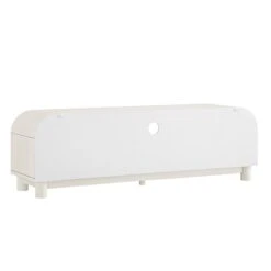 Maude TV Unit, Washed White Ash With Raffia -Daals XXTV 048 WHITE RAF WB7
