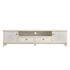 Chantilly Whitewashed 200cm Wide TV Unit -Daals XXTV 055 WHITEWASH WB1
