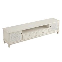 Chantilly Whitewashed 200cm Wide TV Unit -Daals XXTV 055 WHITEWASH WB5