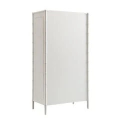 Elstowe Faux Bamboo Double Wardrobe, Shaded White -Daals XXWARD 068 BEIGE WB6